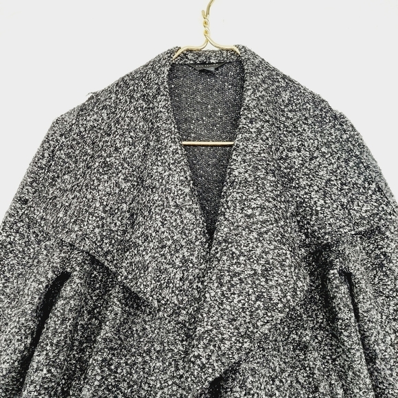 Ann Taylor Black & White Long Sleeve Open Front Sweater 2367 - Picture 2 of 8